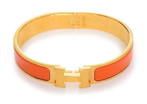 orange hermes bangle|hermes bangle price.